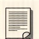 Icono de documento formal o papel, indicando política o términos